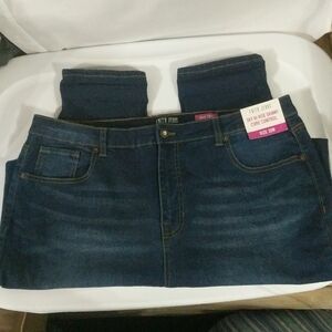 Faith Jeans Dark Wash Sky Hi-Rise Skinny Core Control Jeans - plus size 22W